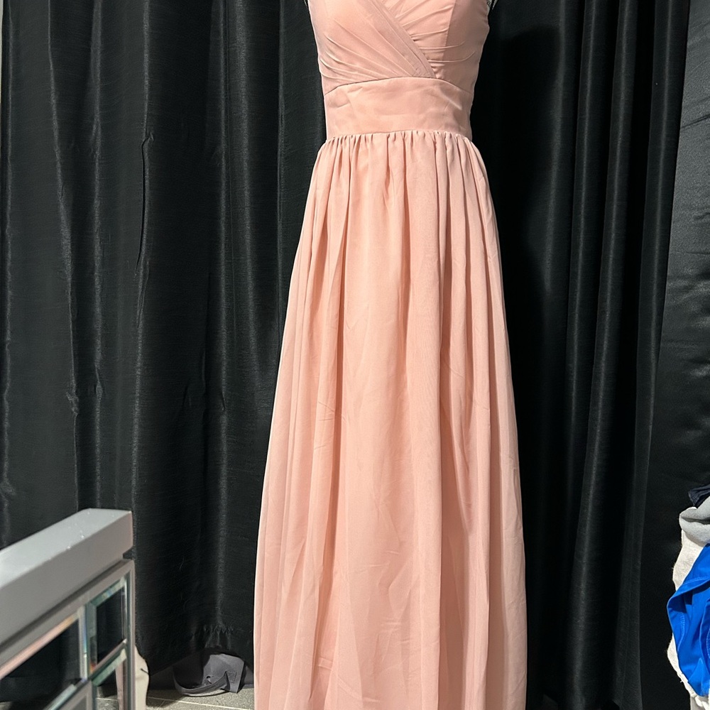 Elegant Pink Evening Gown